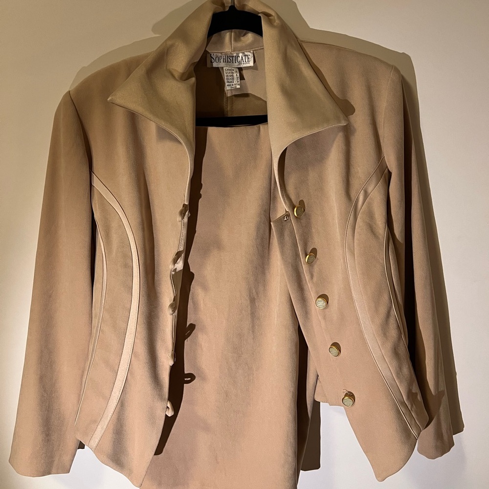 Tan Women's Jacket & Skirt